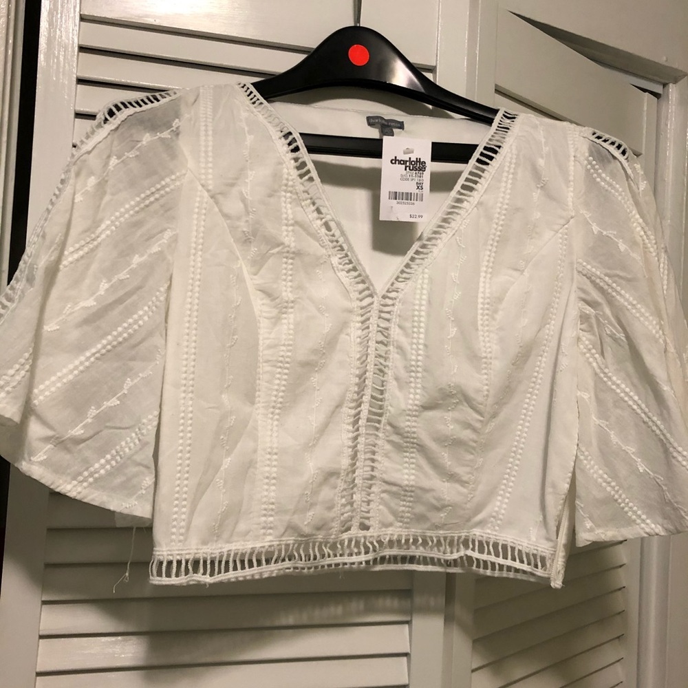 White crop top